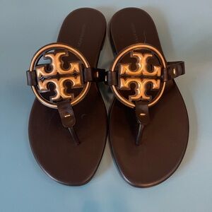 NEW | Tory Burch | Metal Miller Soft Leather Sandals | 9M